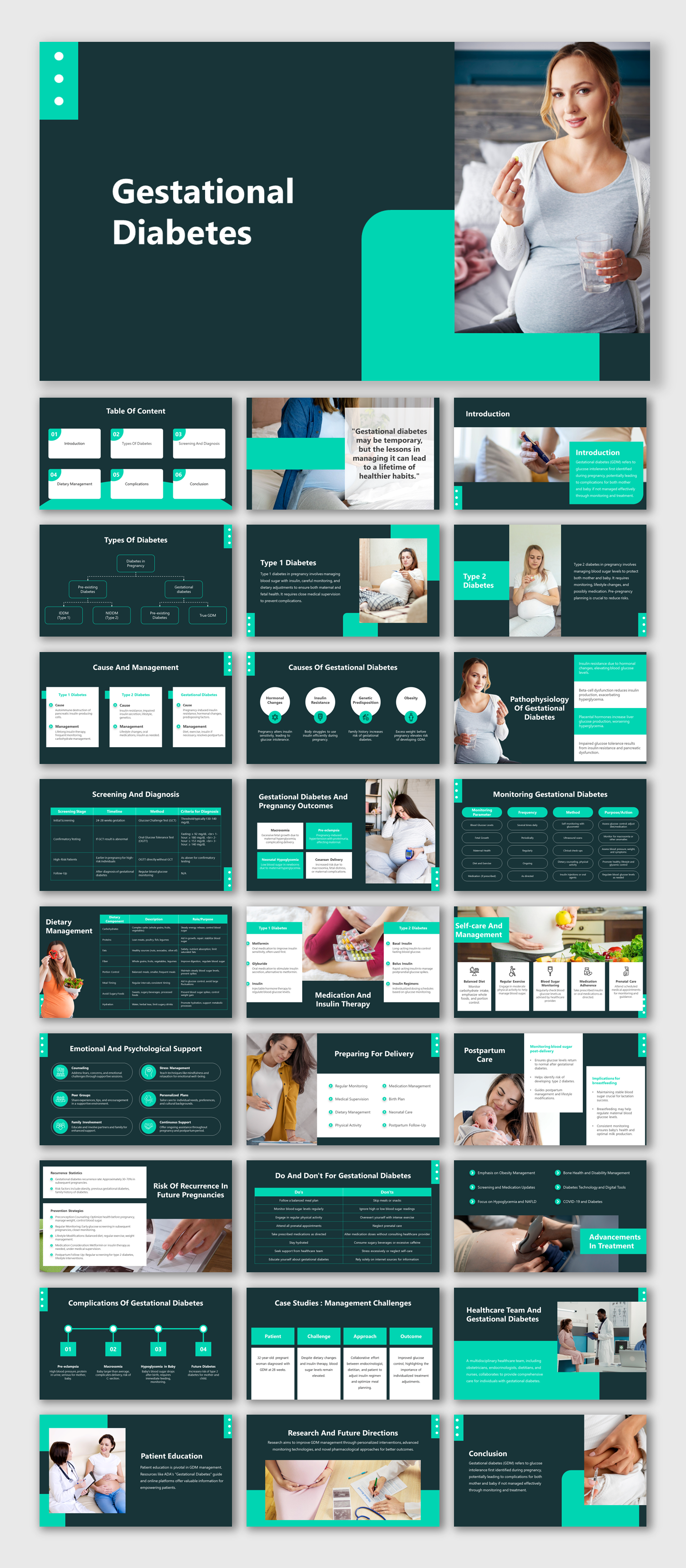 Try This Gestational Diabetes PPT And Google Slides Themes