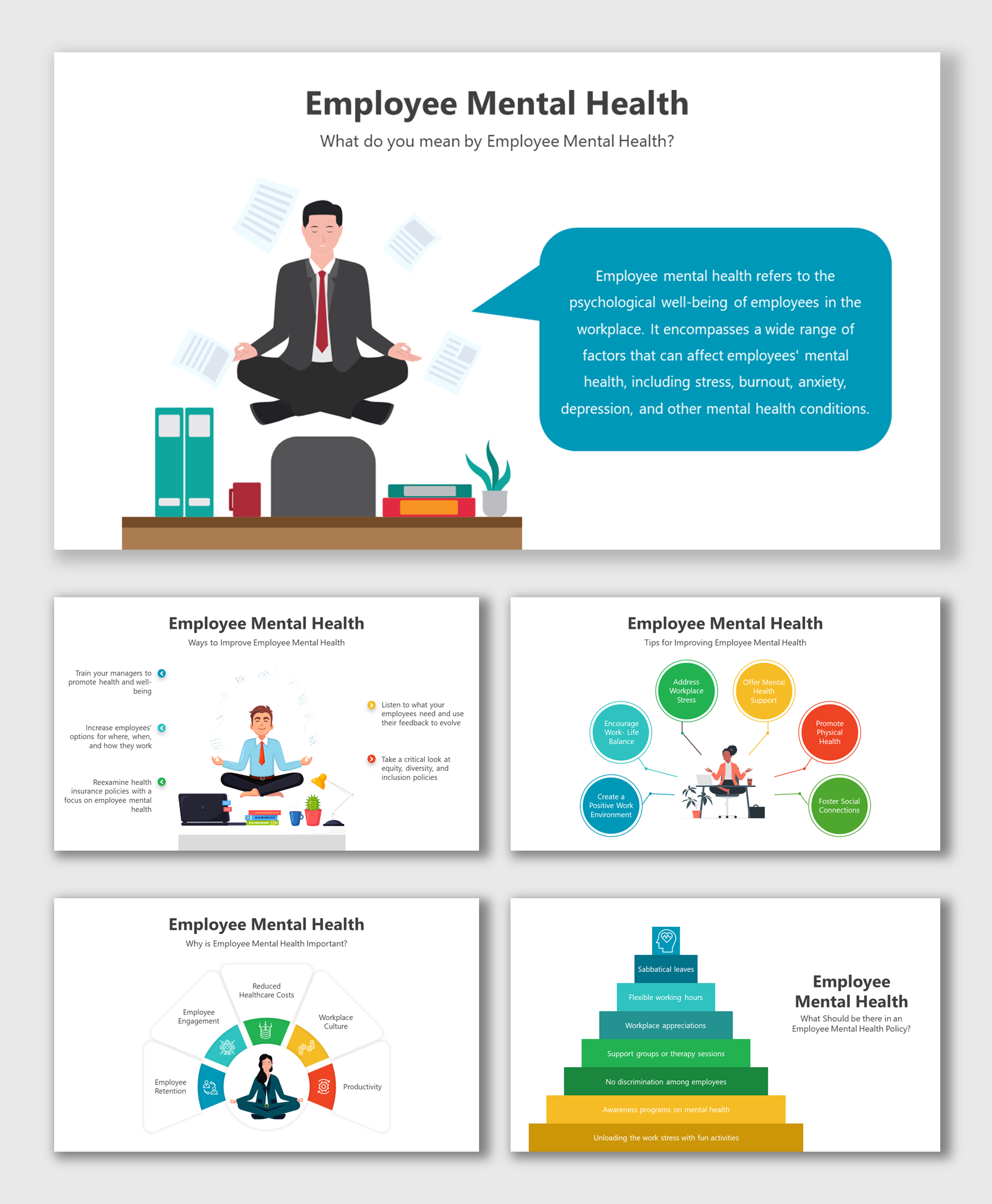 Get This Employee Mental Health PPT And Google Slides Themes