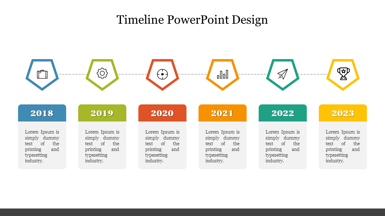 Timeline PowerPoint Design For Presentation