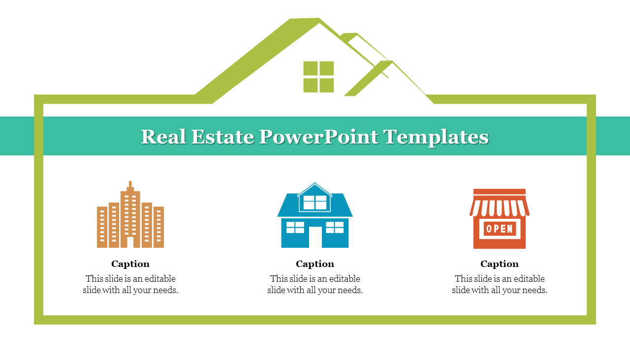 Editable Real Estate PowerPoint Templates Slide