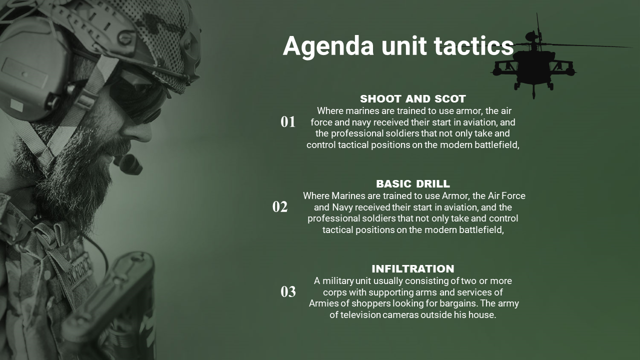 Stunning Military Powerpoint Template