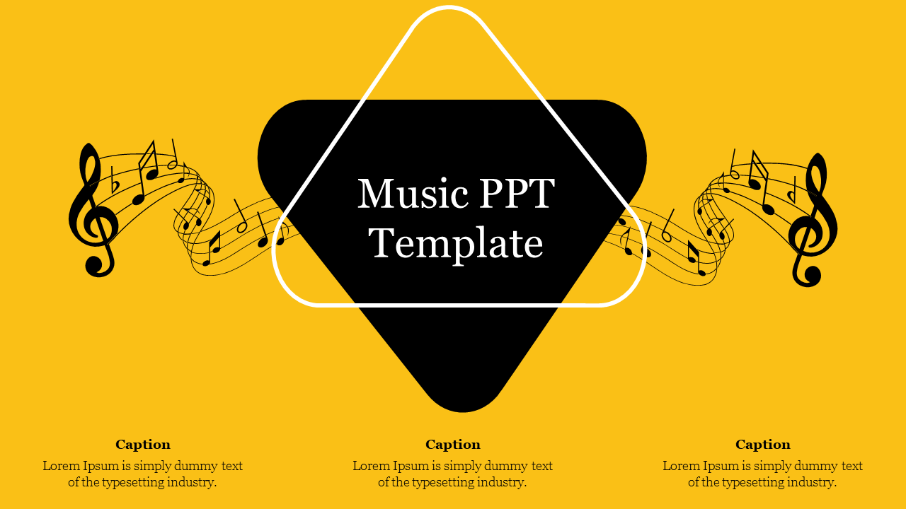 Music PPT Template For Presentation