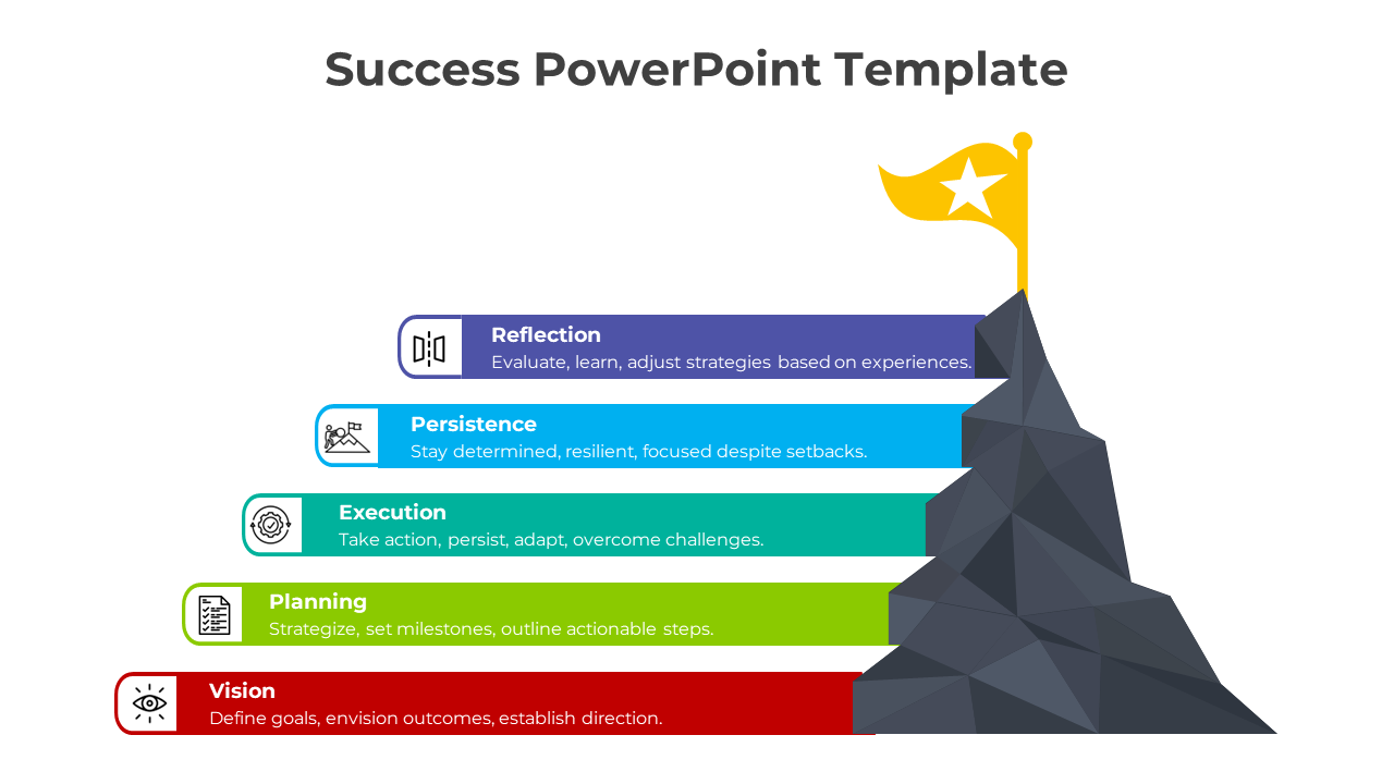 Success PowerPoint Template-Multicolor