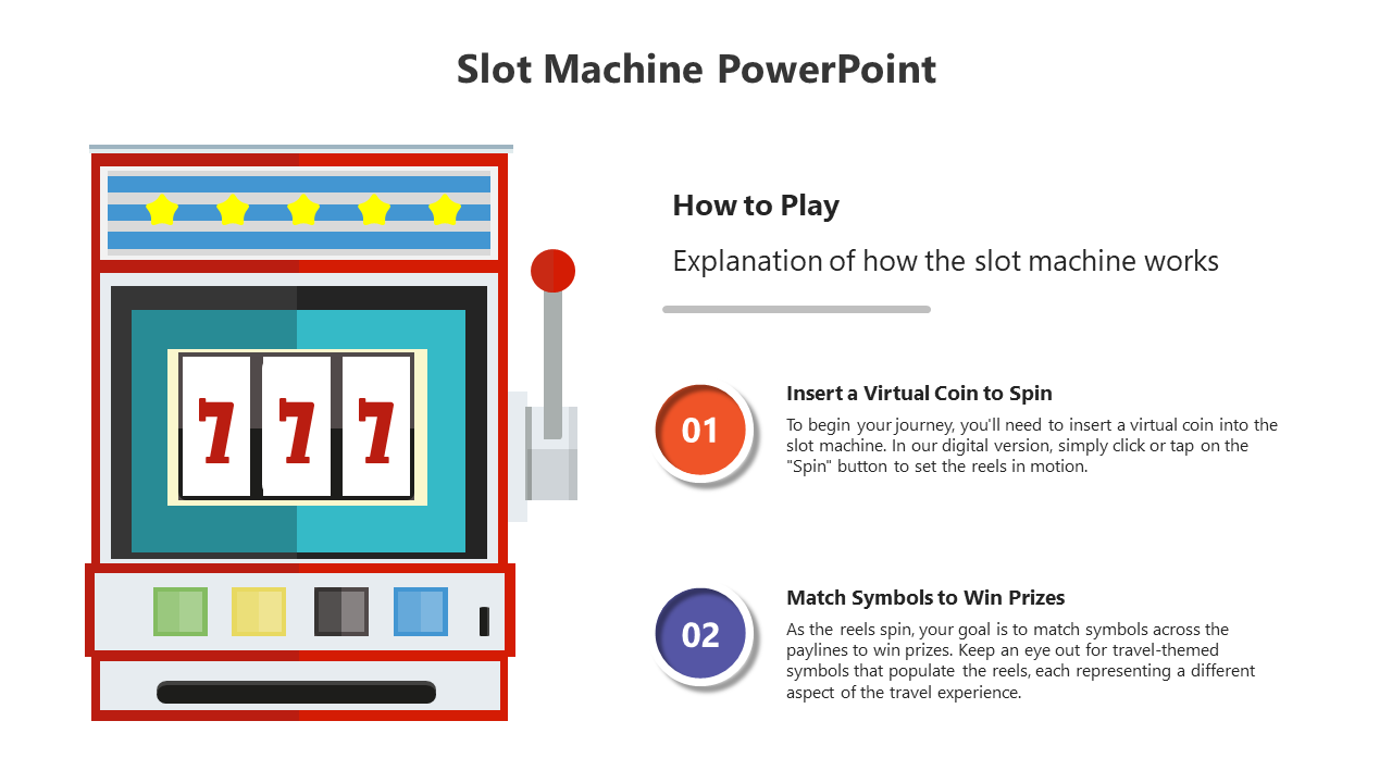 Editable Slot Machine PowerPoint And Google Slides Template