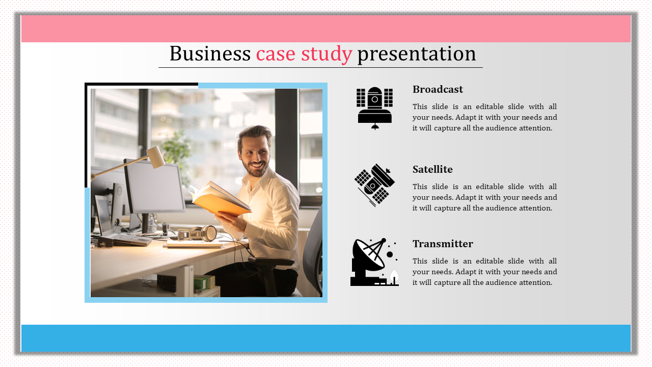 Case Study PowerPoint Template Presentation Pertaining To Template For Business Case Presentation