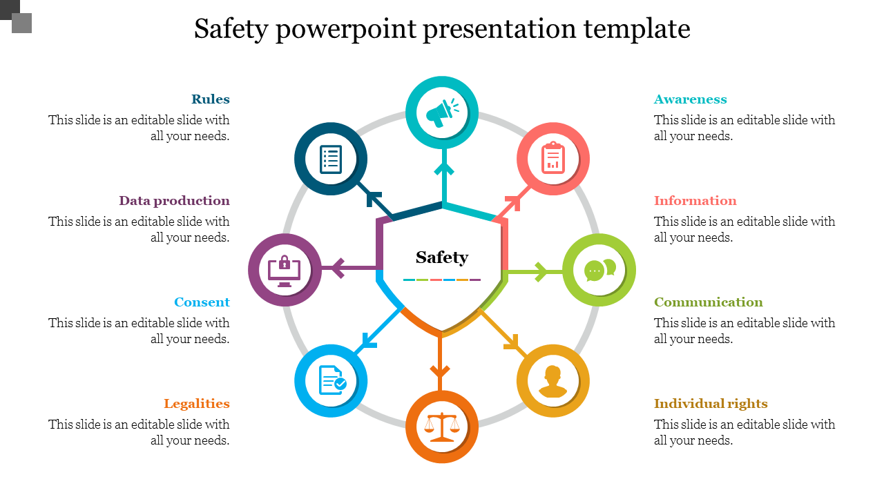 Multicolor Safety PowerPoint Presentation Template PPT