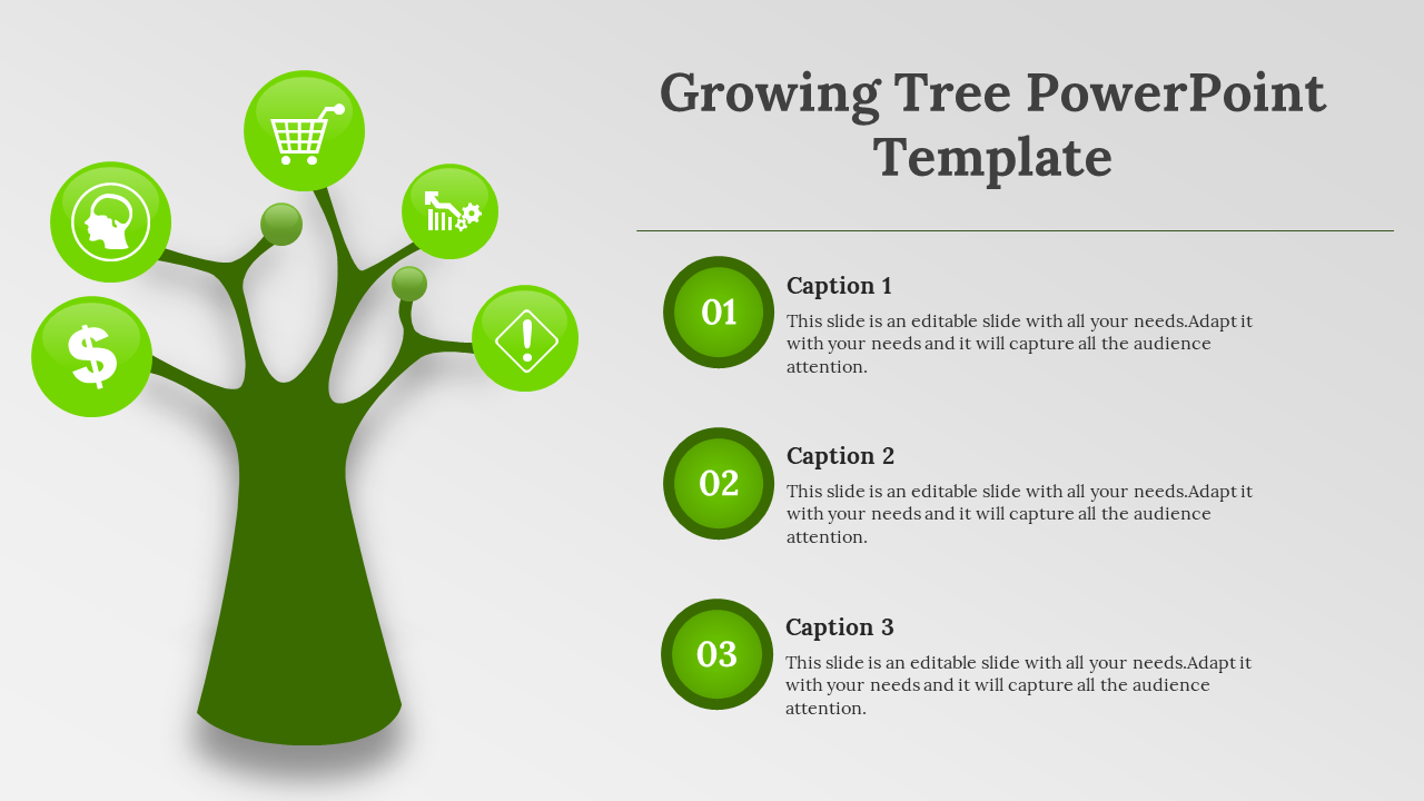 Growing Tree PowerPoint Template