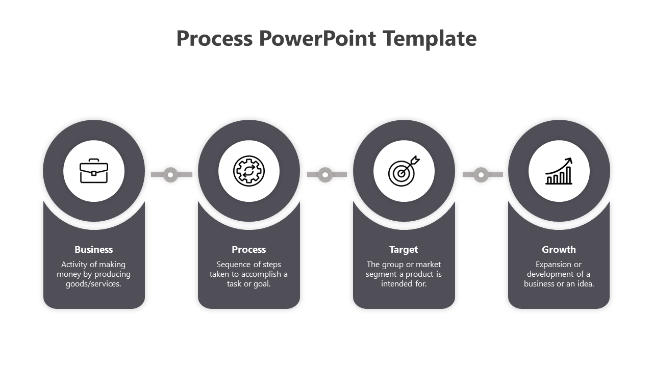 Free - Gray Color Process PowerPoint And Google Slides Template
