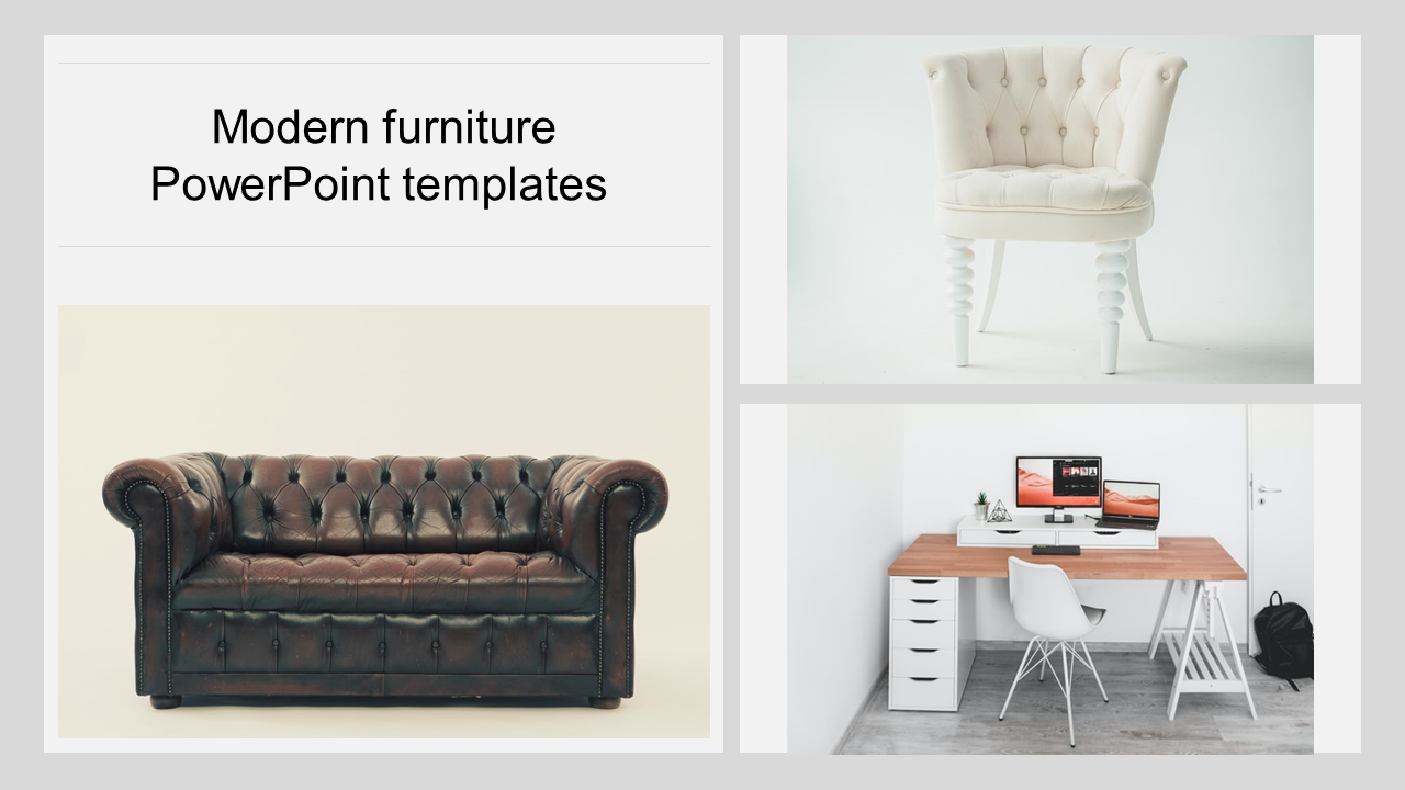 Editable Modern Furniture Powerpoint Templates