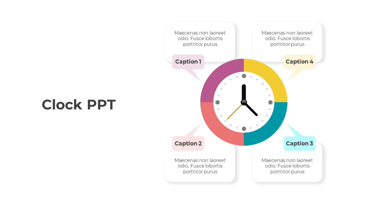 Easy To Editable Clock PPT And Google Slides Template