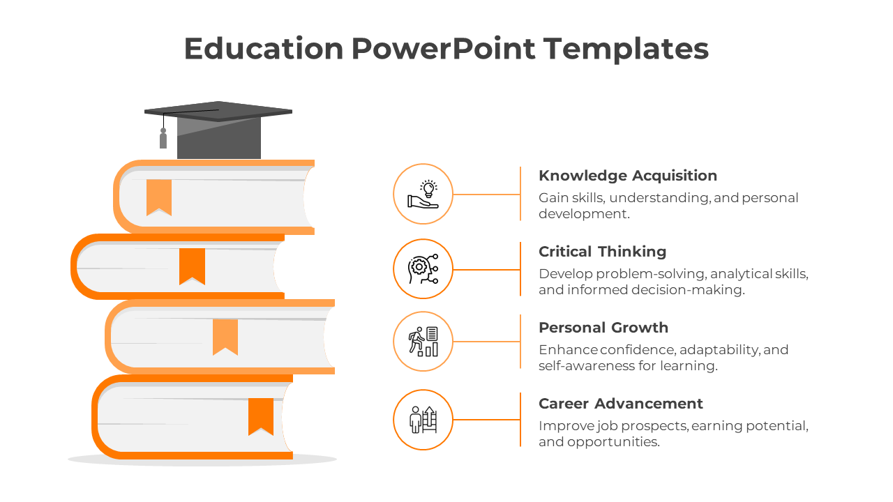 Education PowerPoint Templates-Orange