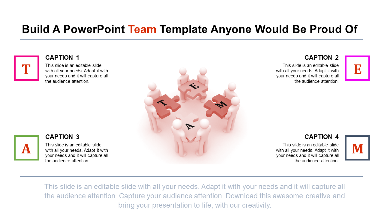 Amazing PowerPoint Team Template Slide Designs