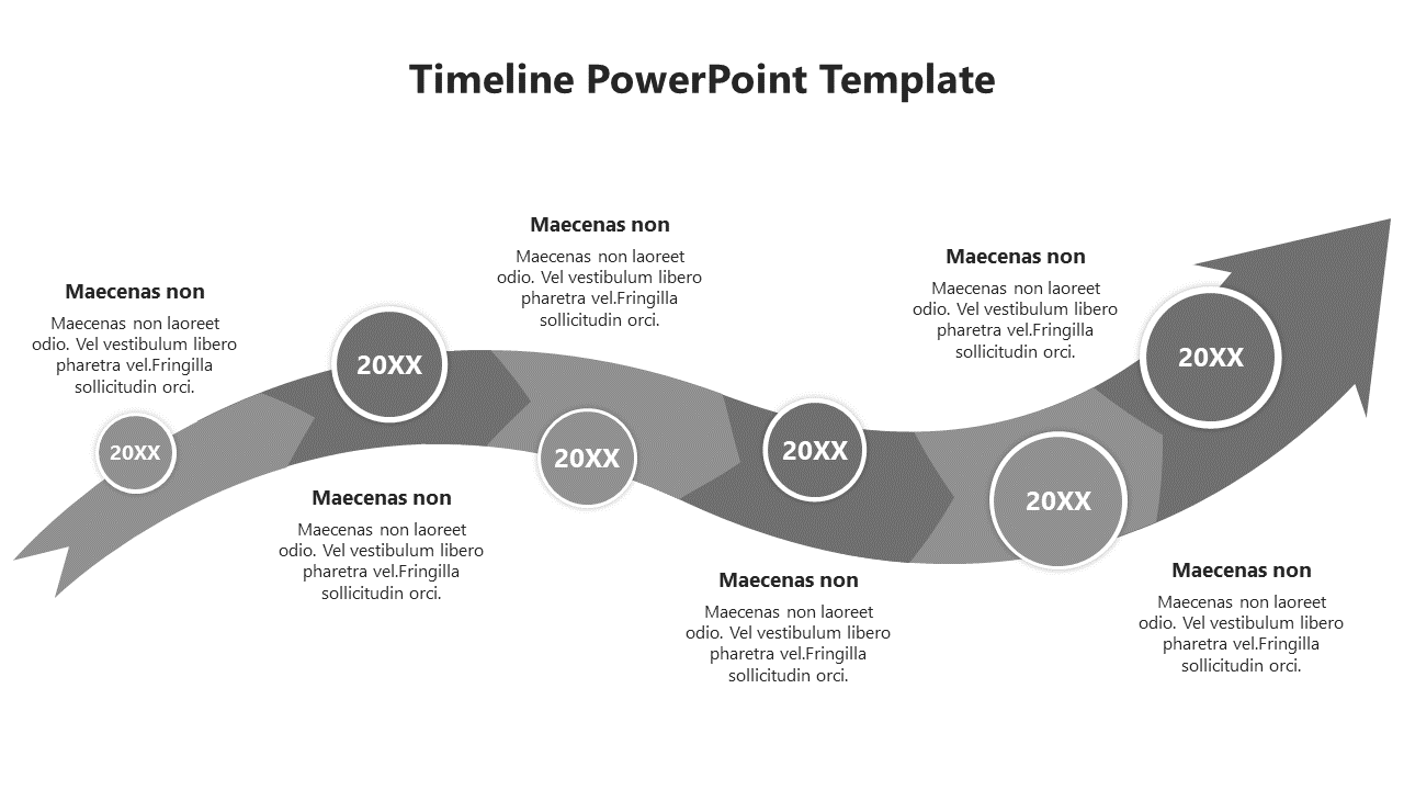 Alluring Arrow Timeline PowerPoint and Google Slides