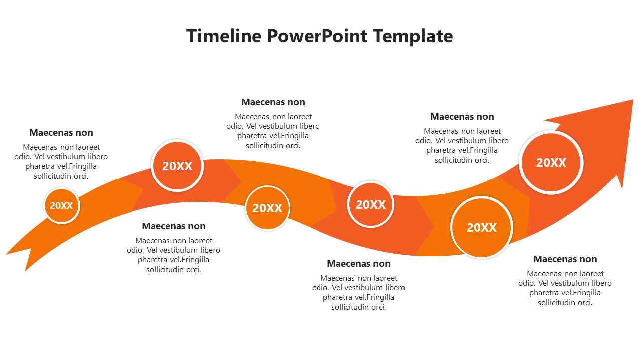 Timeline PowerPoint Template-Orange