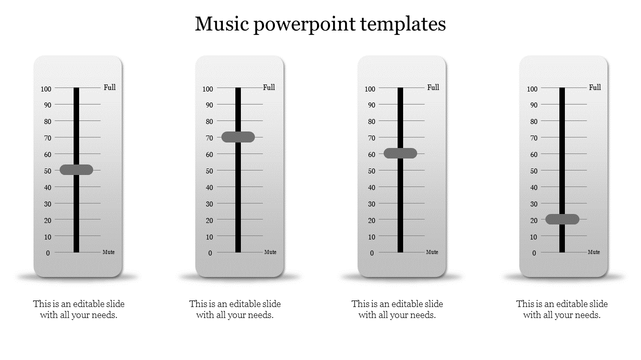 Music Powerpoint Templates Layered Vertical Slideegg