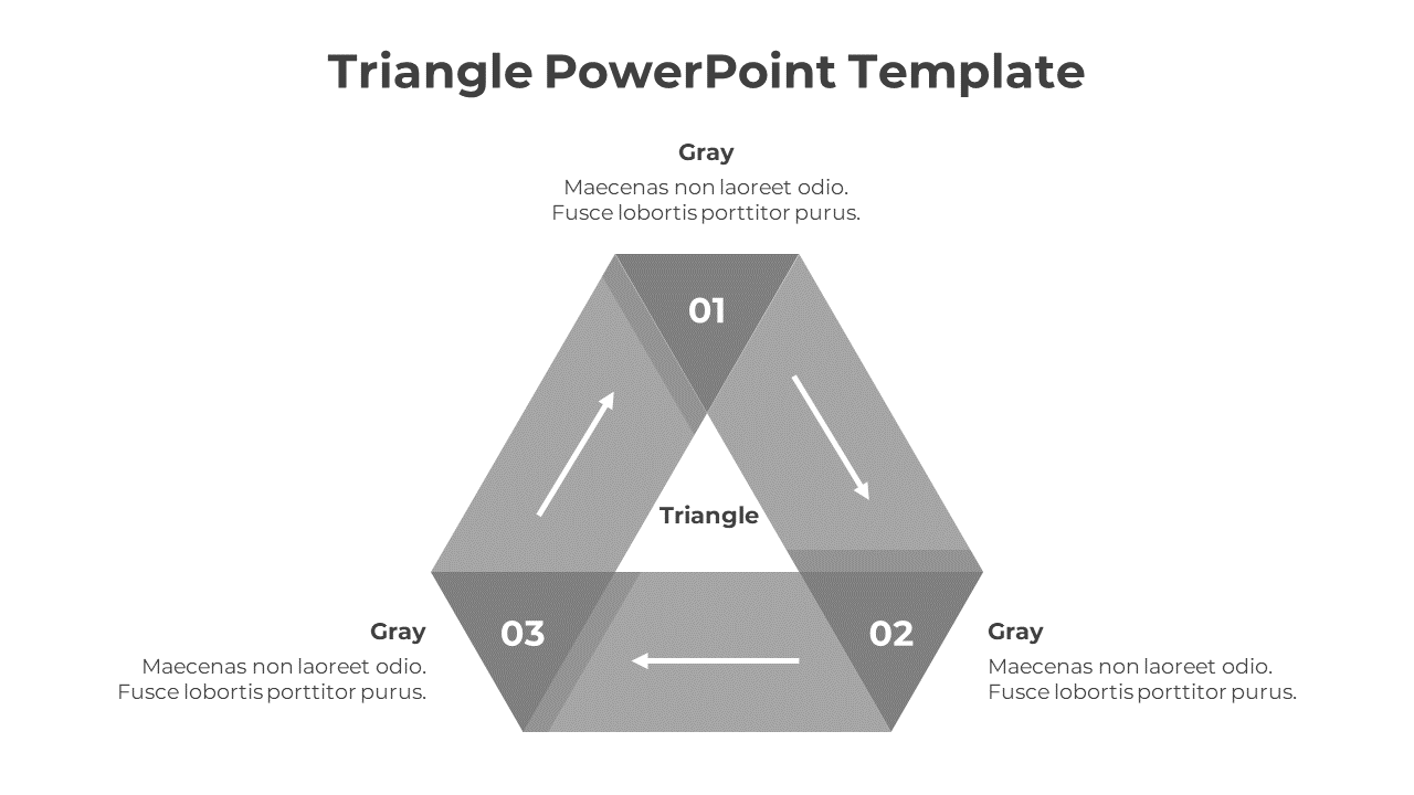 Delightful Triangle PPT And Google Slides Template 