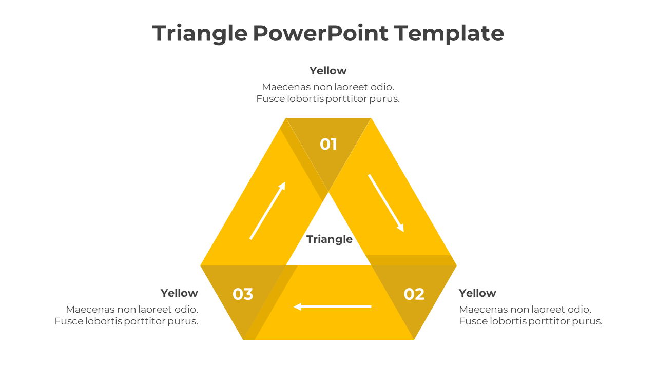 Elegantly Triangle PowerPoint And Google Slides Template