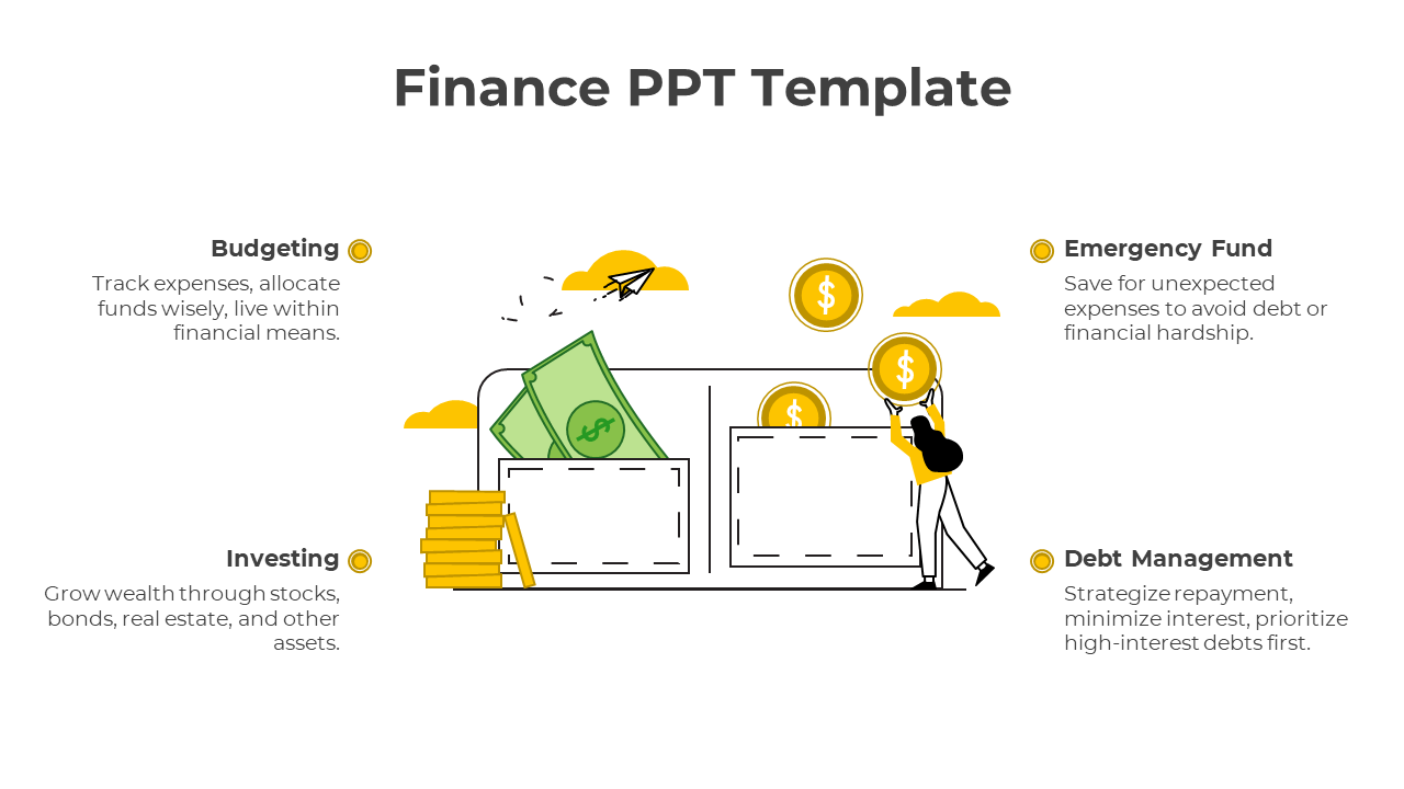 Free - Finance PPT And Google Slides Template With Yellow Color