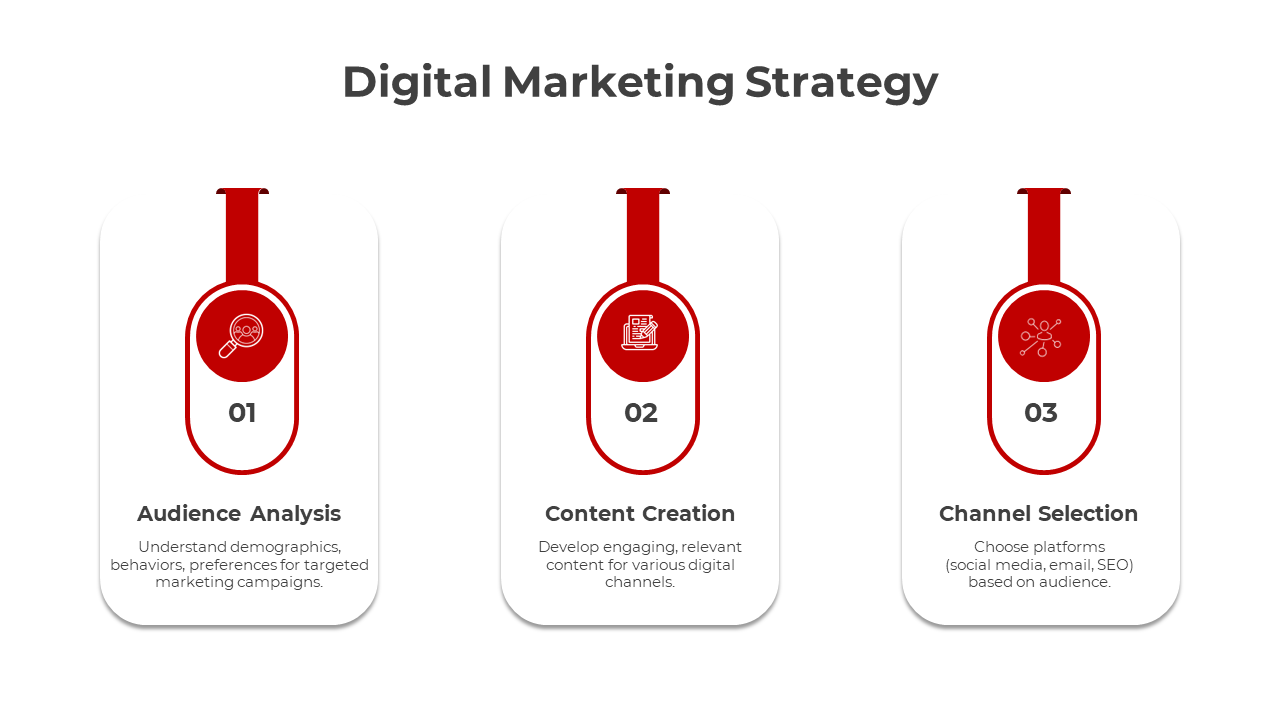 Digital Marketing Strategy PPT-3-Red