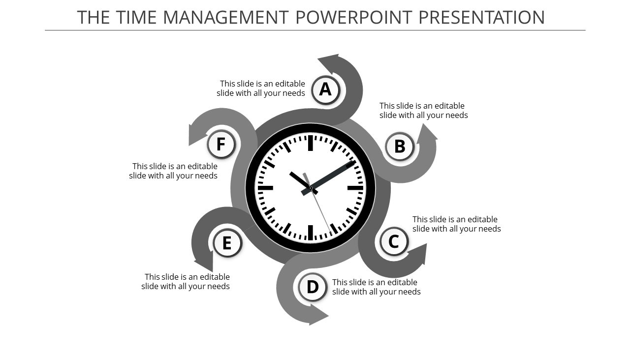 A Six Noded Management PowerPoint Presentation Slide
