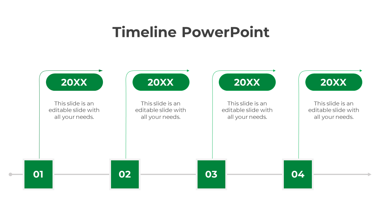 Easy To Customize Timeline PPT And Google Slides Template