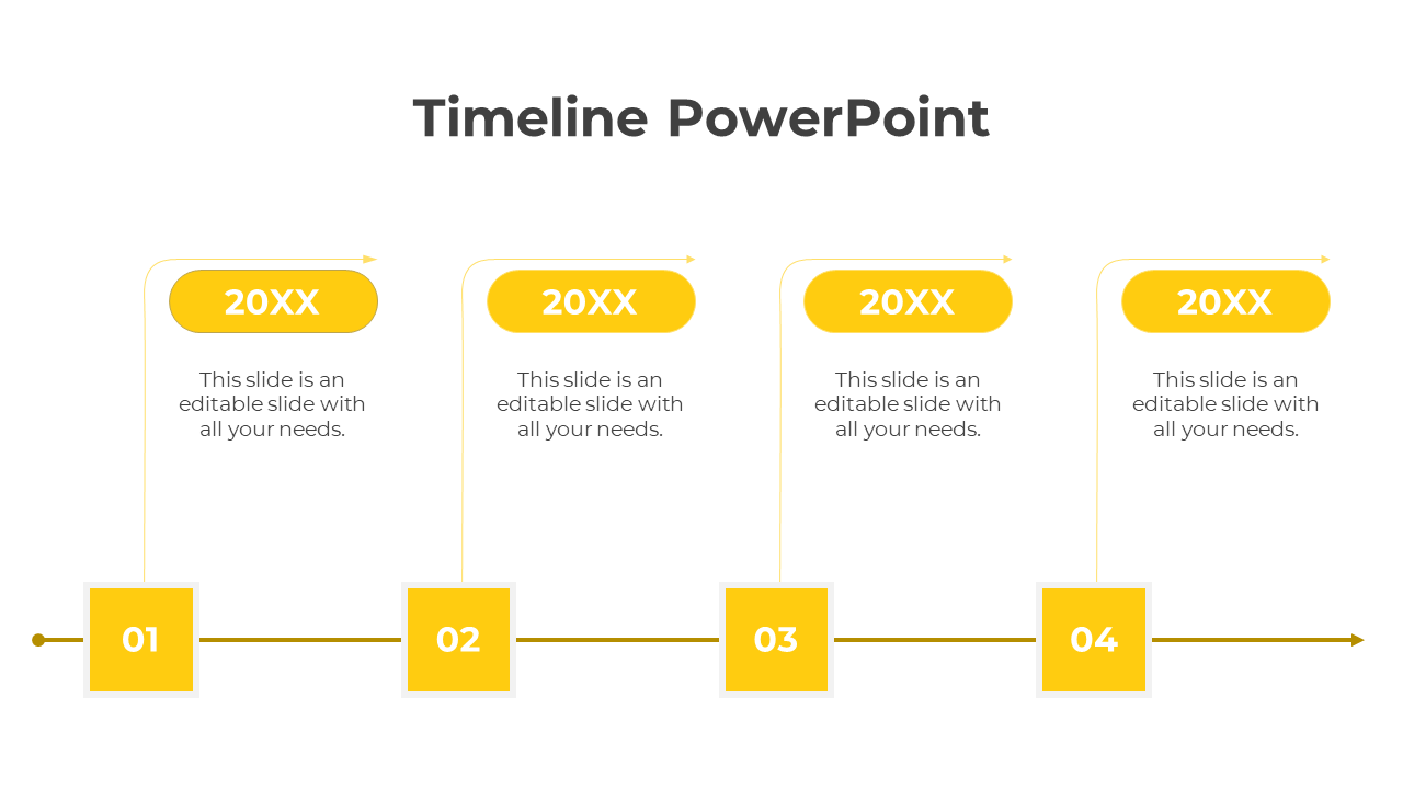 Easy To Use Timeline PowerPoint And Google Slides Template