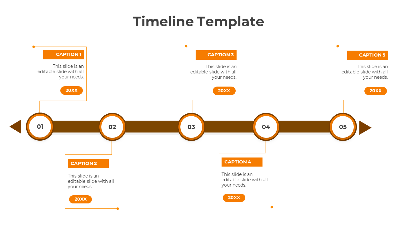 Predesigned Timeline PPT And Google Slides Template