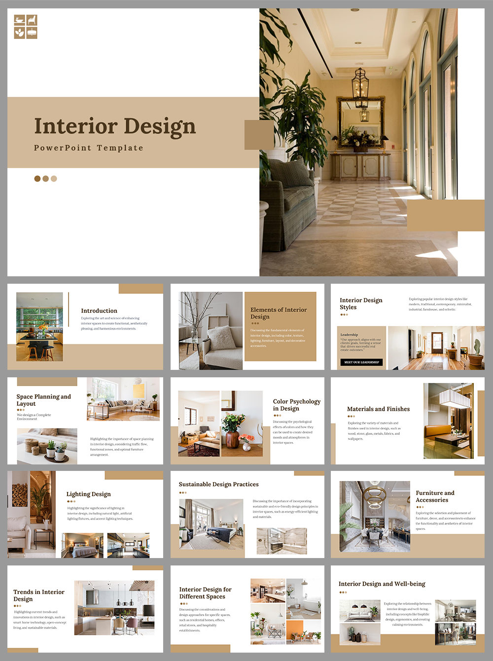 Interior Design PowerPoint and Google Slides Templates