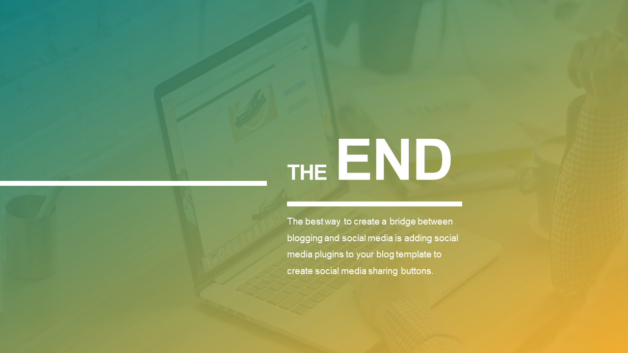 The End Powerpoint Presentation Template And Google Slides
