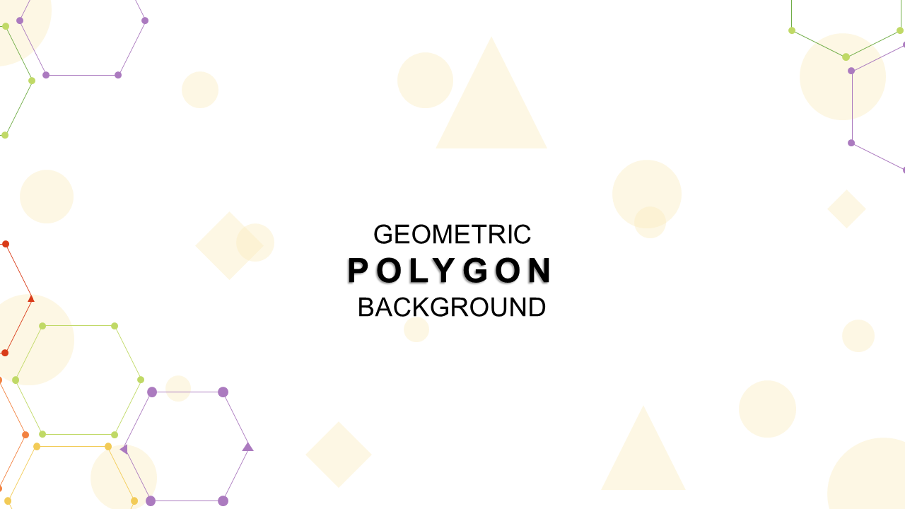 Awesome Geometric Polygon Background PowerPoint Template