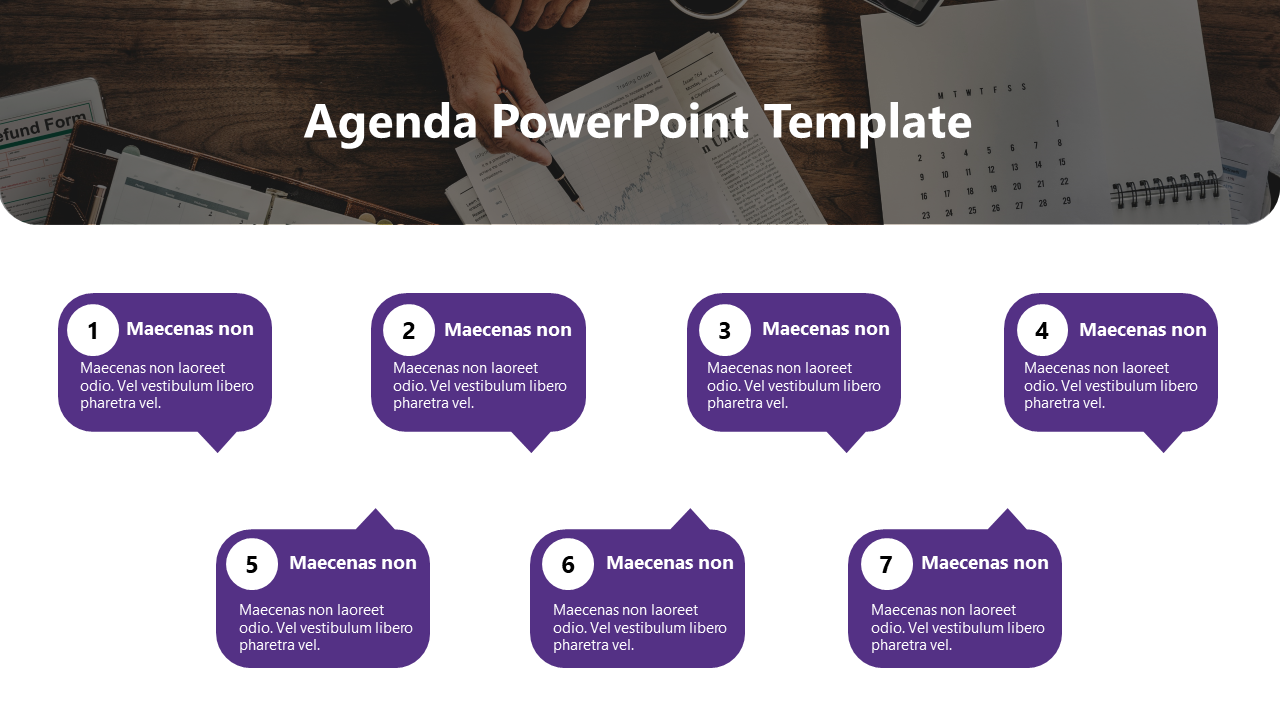 Majestic Event Agenda PowerPoint And Google Slides Template