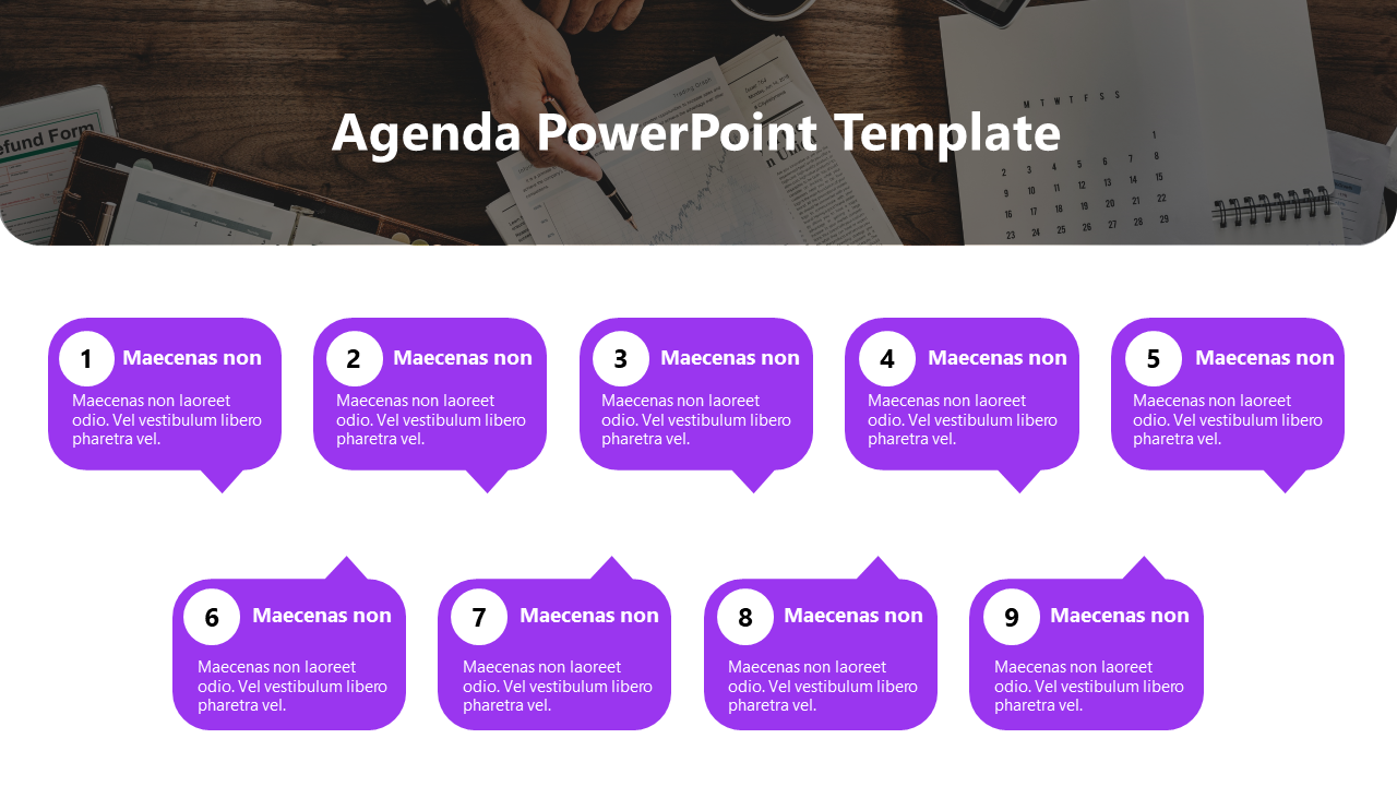 Microsoft PowerPoint Agenda Template-9-Purple
