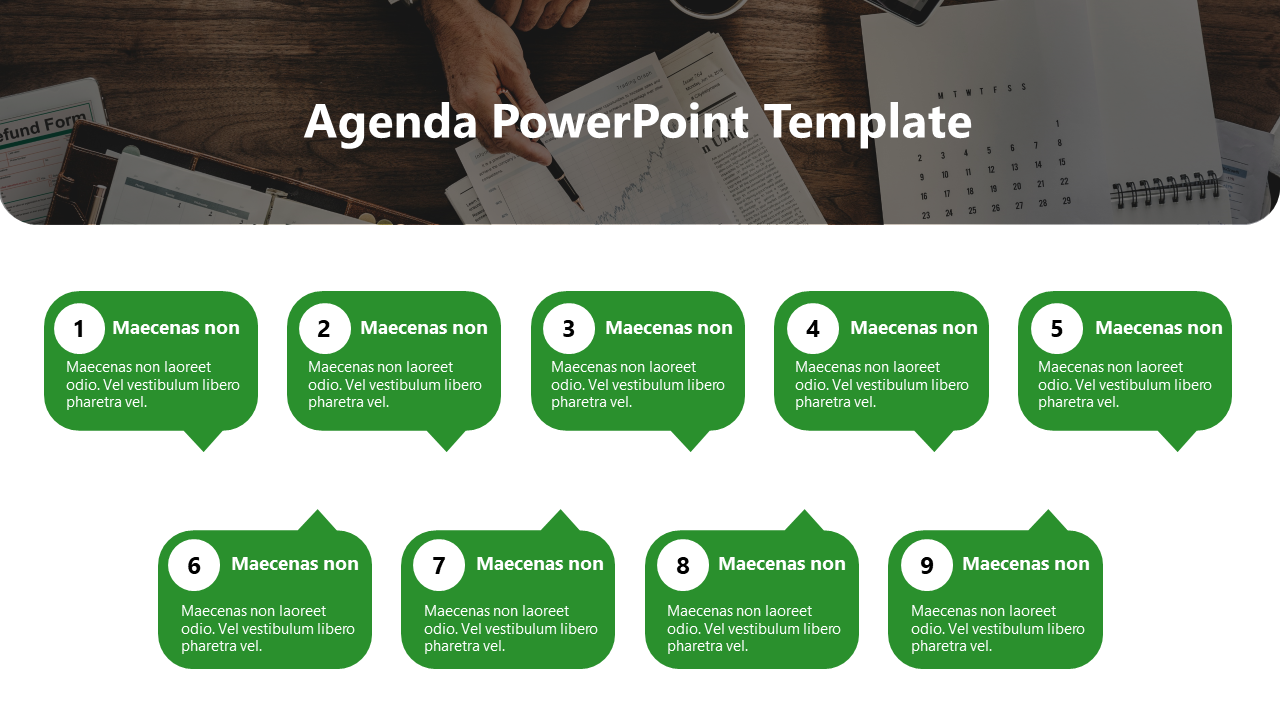 Get Corporate Agenda PowerPoint And Google Slides Template