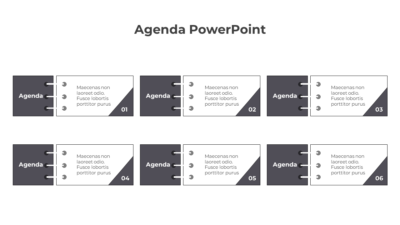 Use This Gray Color Agenda PowerPoint And Google Slides