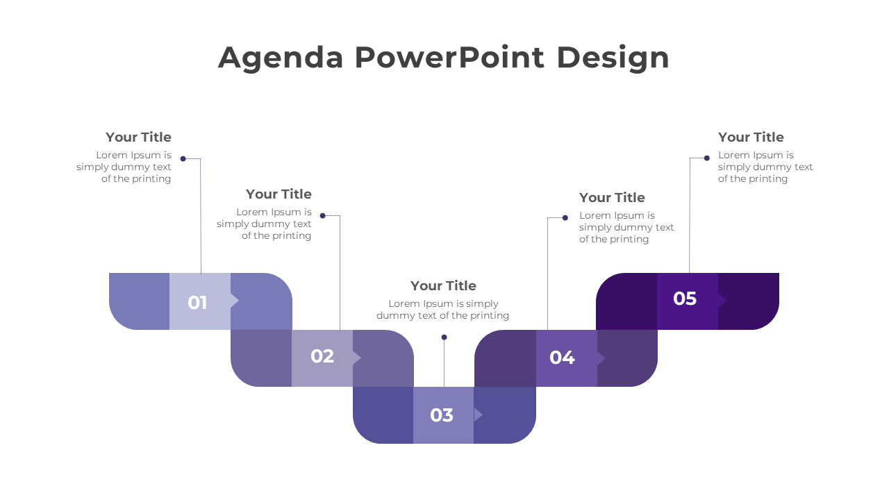 Free - Agenda Design PPT And Google Slides In Purple Color