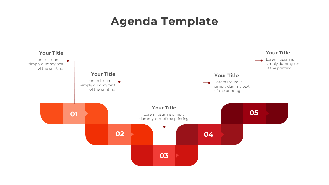 Agenda Template Slide-5-Red