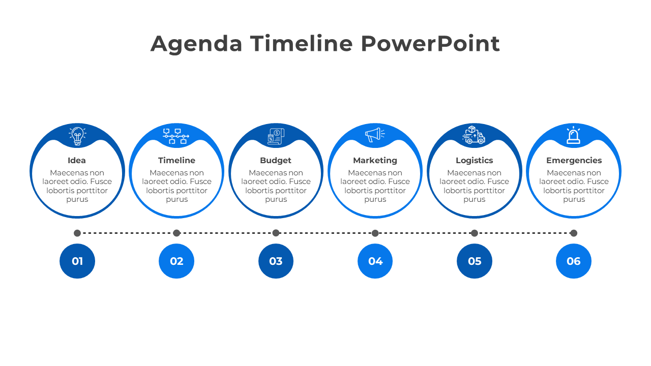 Free - Agenda Timeline PowerPoint And Google Slides Template