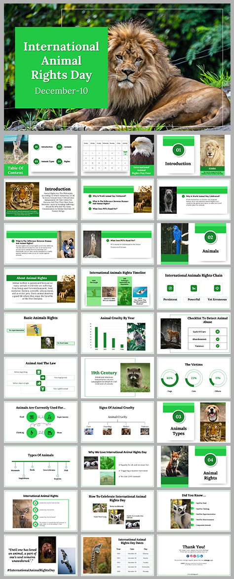 International Animal Rights Day Google Slides Templates