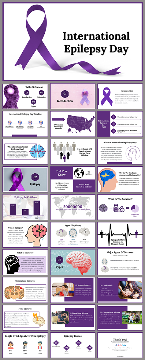 Amazing International Epilepsy Day PowerPoint Template
