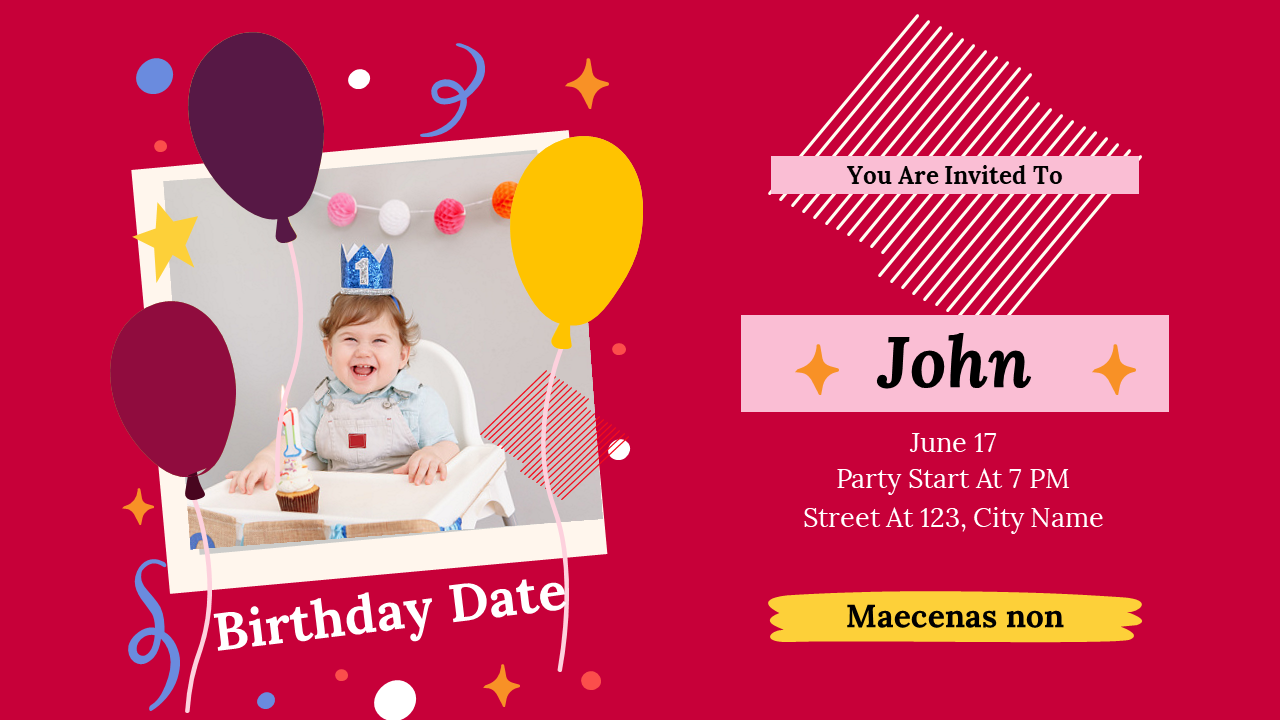 Free - Easy To Editable Birthday PowerPoint And Google Slides