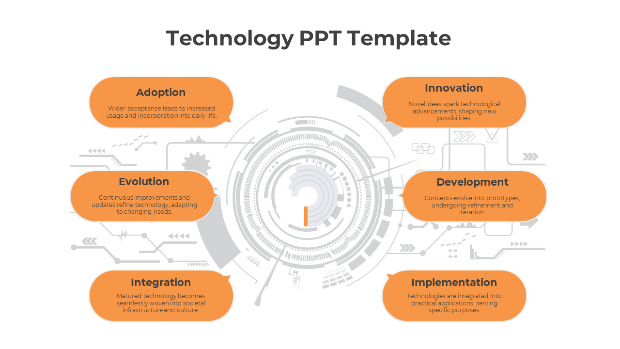 Technology PPT Template-Orange