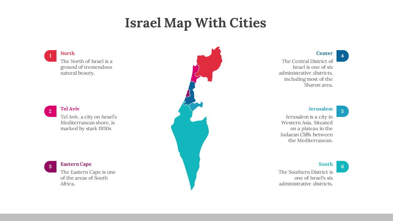 Israel Map With Cities