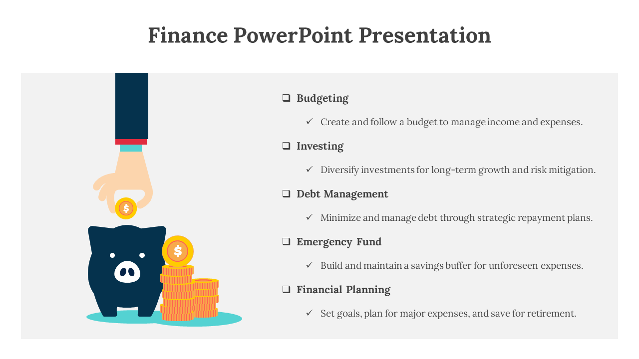 Finance PowerPoint Presentation