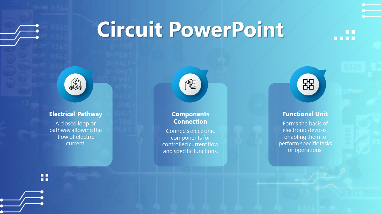 Elegant Circuit PowerPoint And Google Slides Template