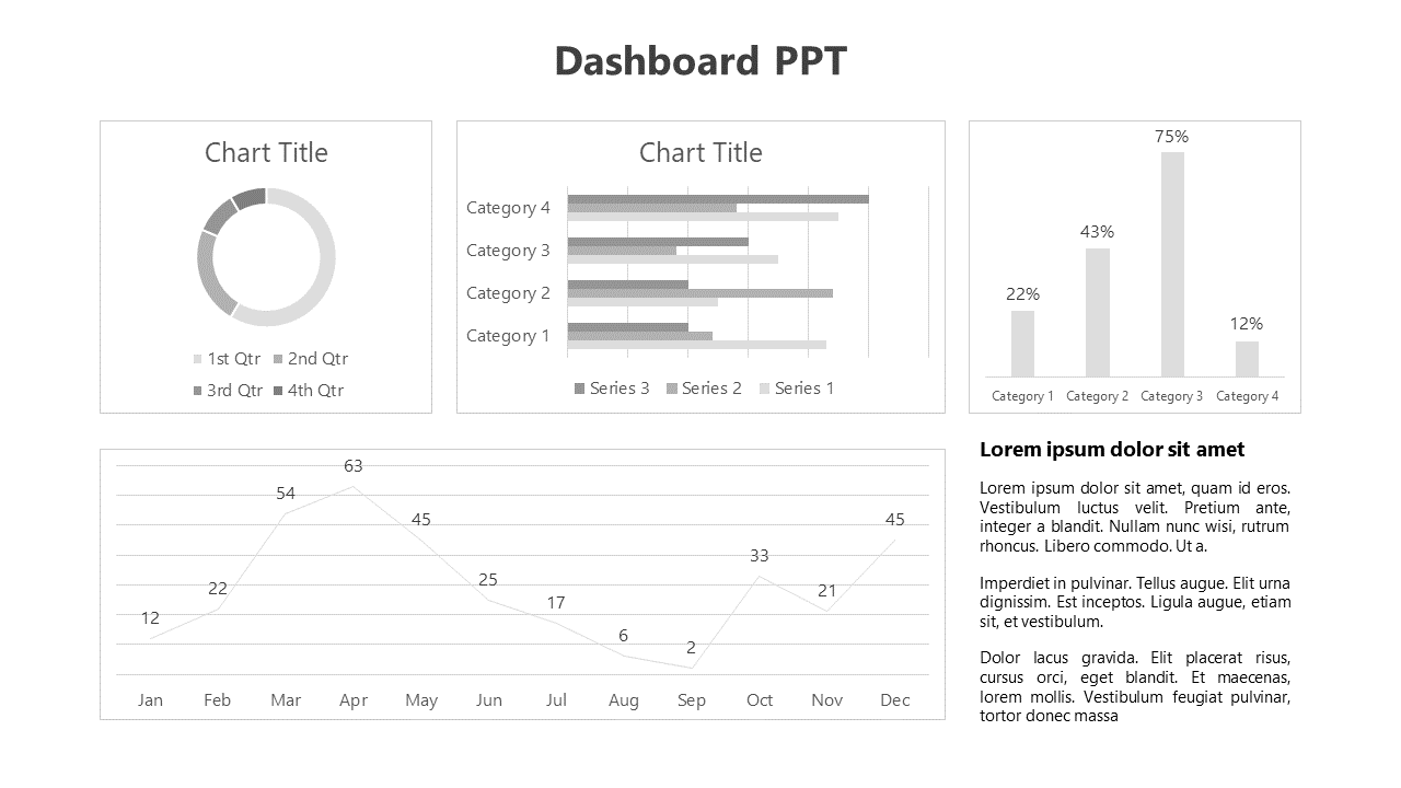 Simple Dashboard PowerPoint And Google Slides Template