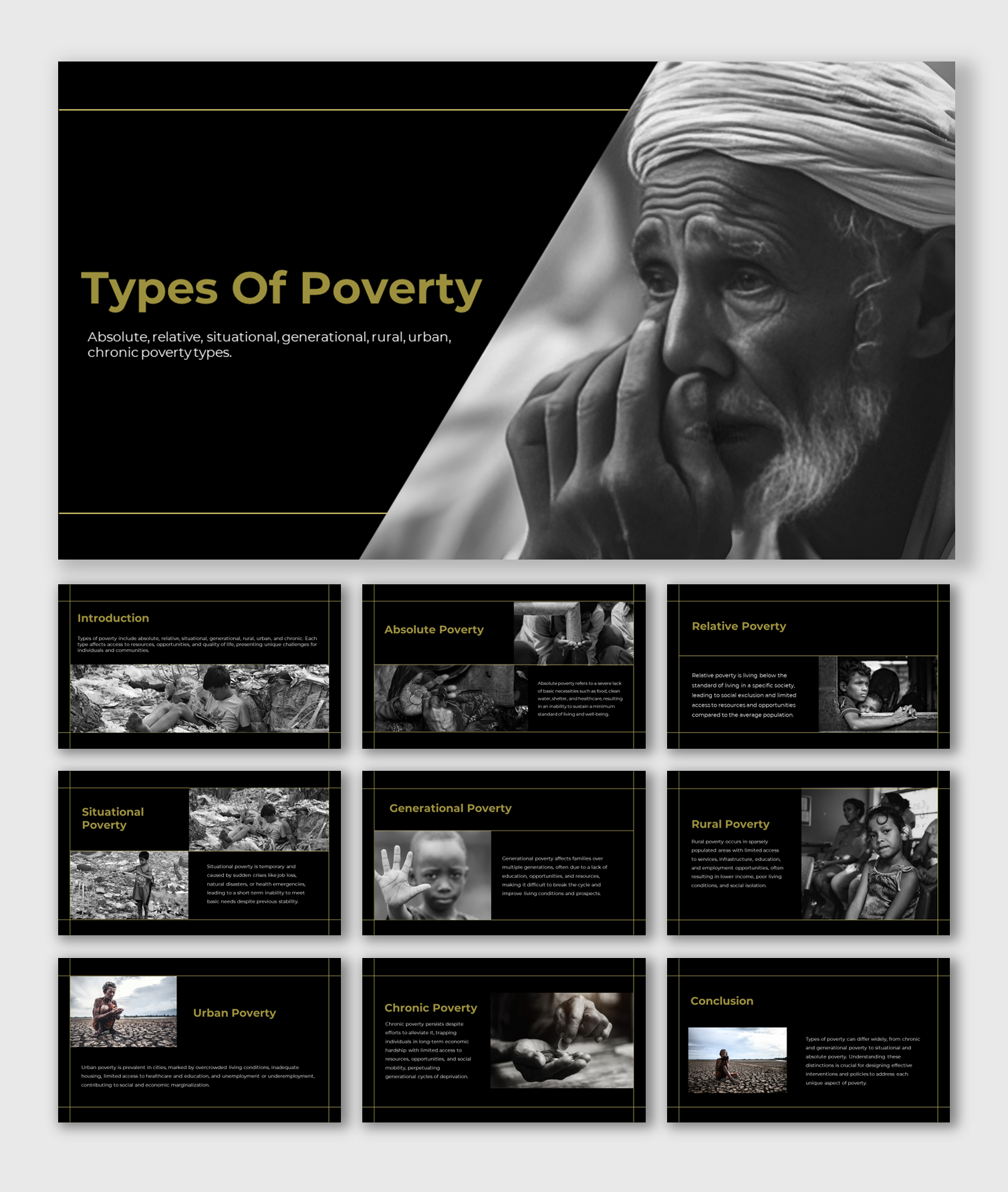 Use This Types Of Poverty PPT And Google Slides Templates