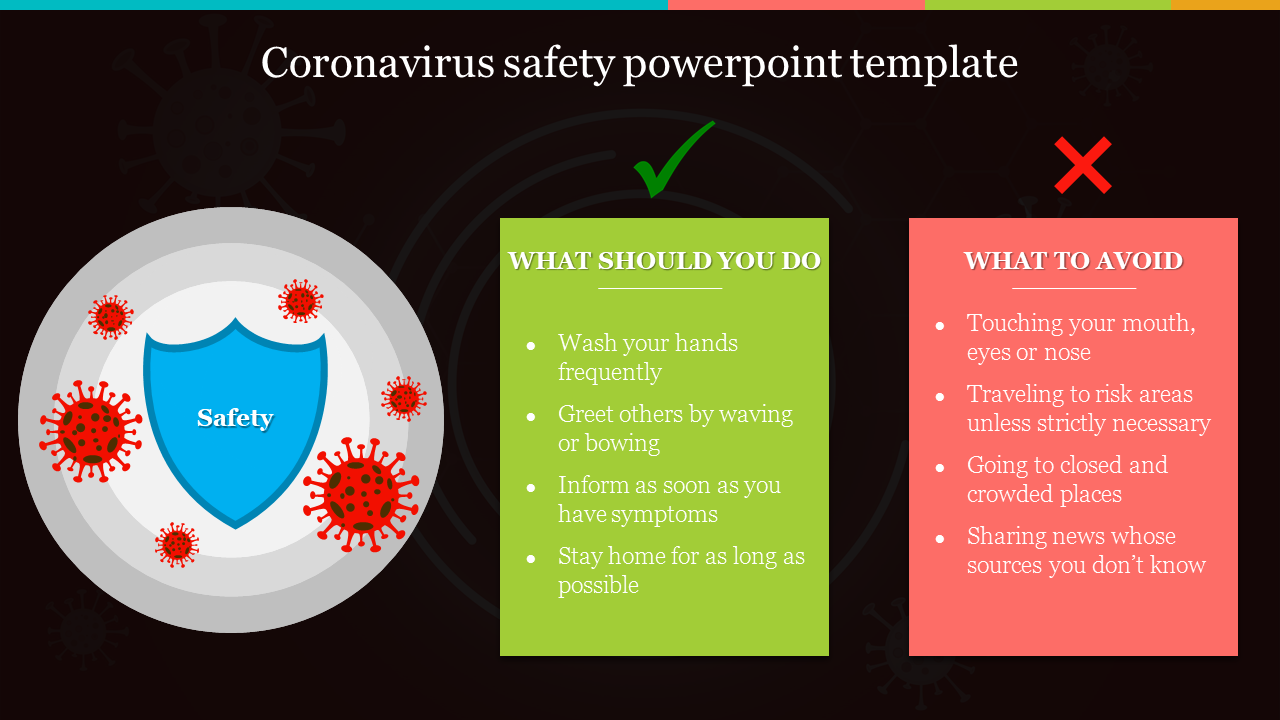 Creative Coronavirus Safety PowerPoint Template Intended For Virus Powerpoint Template Free Download