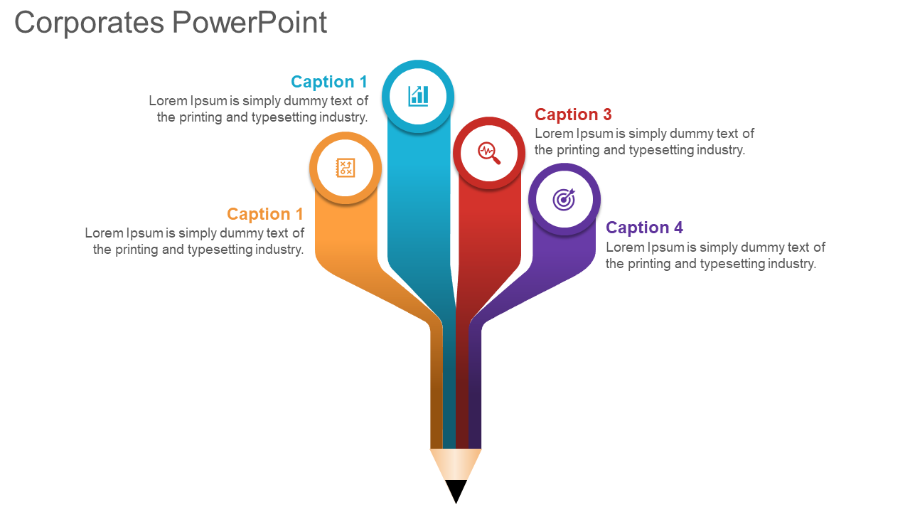 Best Corporates PowerPoint Presentation- Pencil Shape