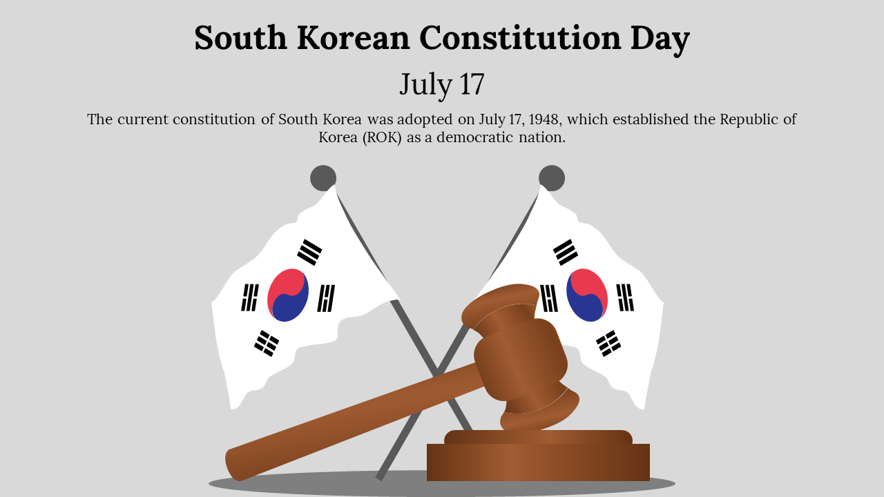 South Korean Constitution Day PPT And Google Slides