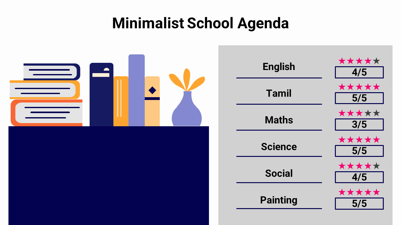 Minimalist School Agenda